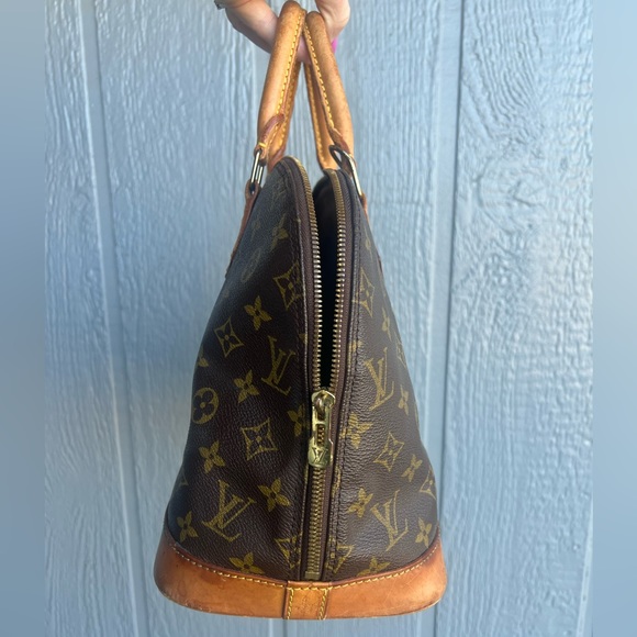Authentic Louis Vuitton ALMA PM Brown Monogram Handbag LV purse bag 12”x9” - Picture 11 of 15